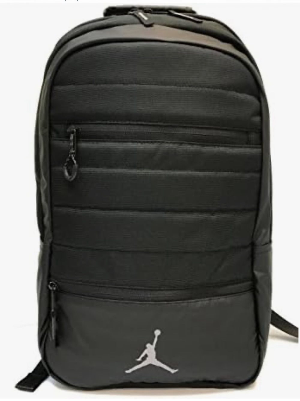 Jordan Black Men's Backpack with Silver Jumpman Logo